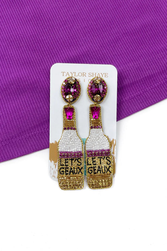 Let's Geaux Earring Bottles