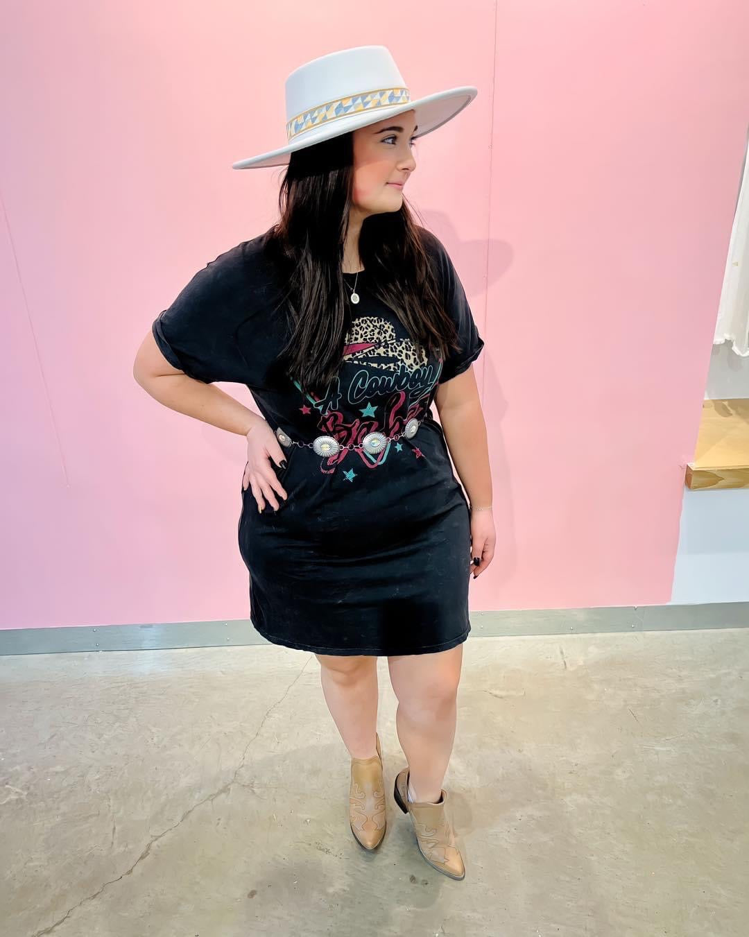A Cowboy Babe T-Shirt Dress
