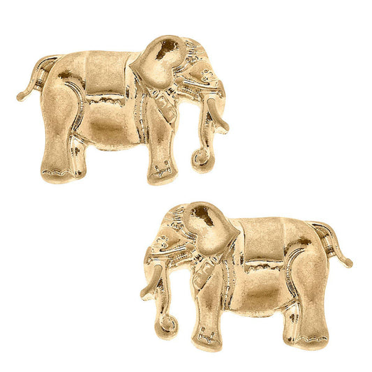 Bracy Elephant Stud Earrings