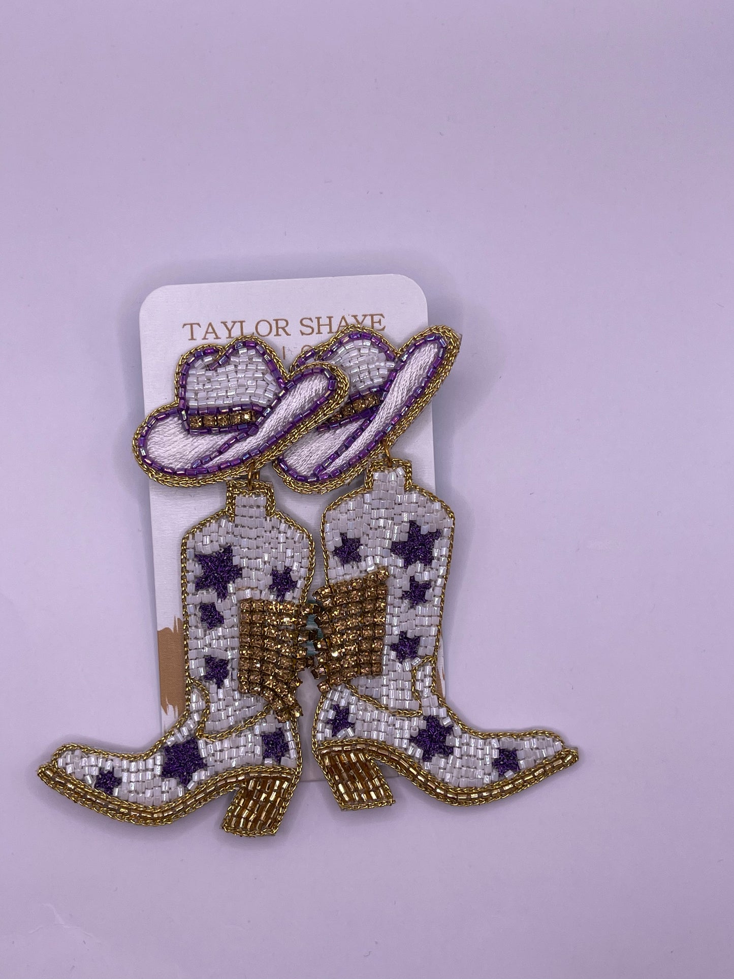 Alex Star Boots, Purple/Gold