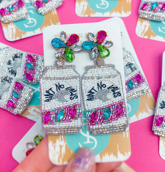Ain't No Laws Beaded Earrings