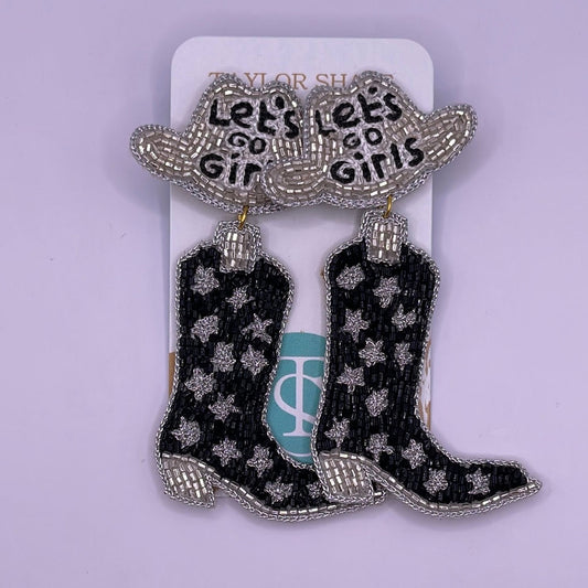Let's Go Girls Beaded Boots