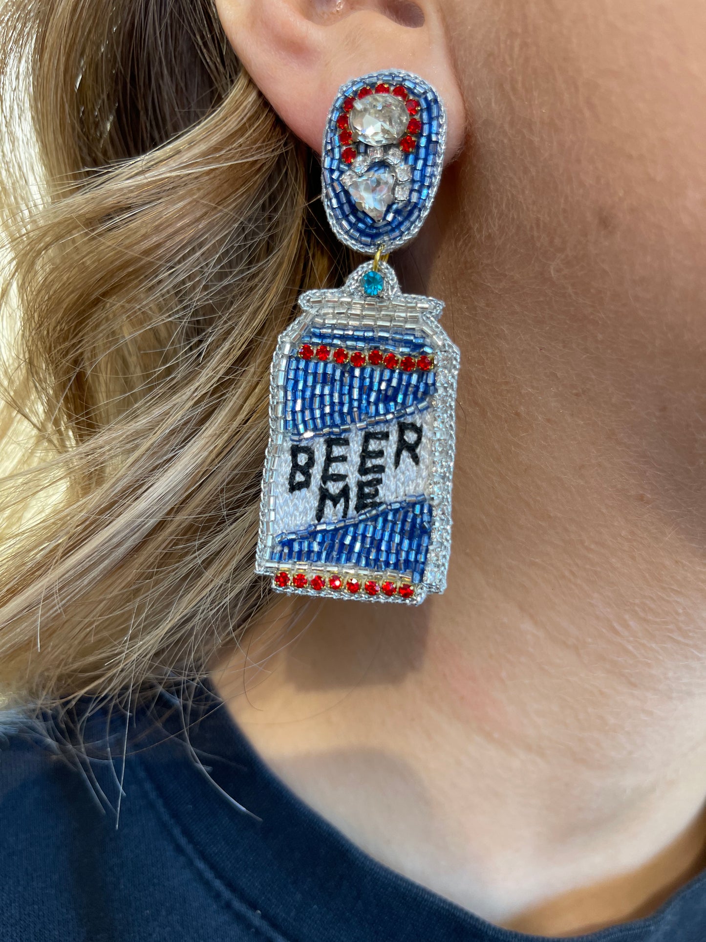 Beer Me Beaded Earrings