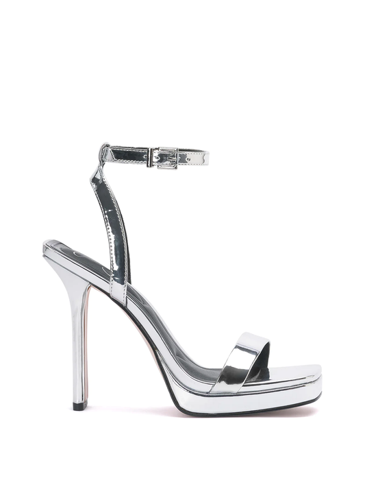 JS-Adonia High Heel, Silver Mirror