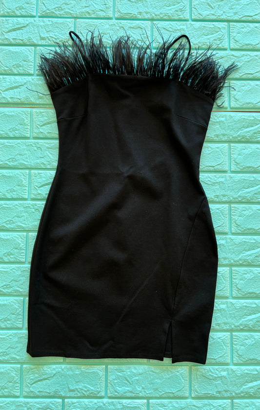 Peacock Dress, Black