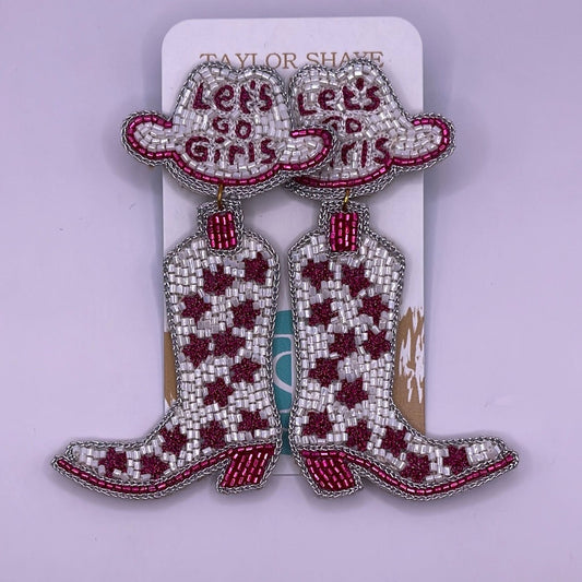 Let's Go Girls Beaded Boots