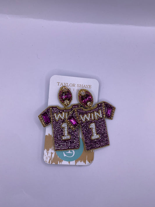 Taylor Shaye Purple and Gold Jerseys