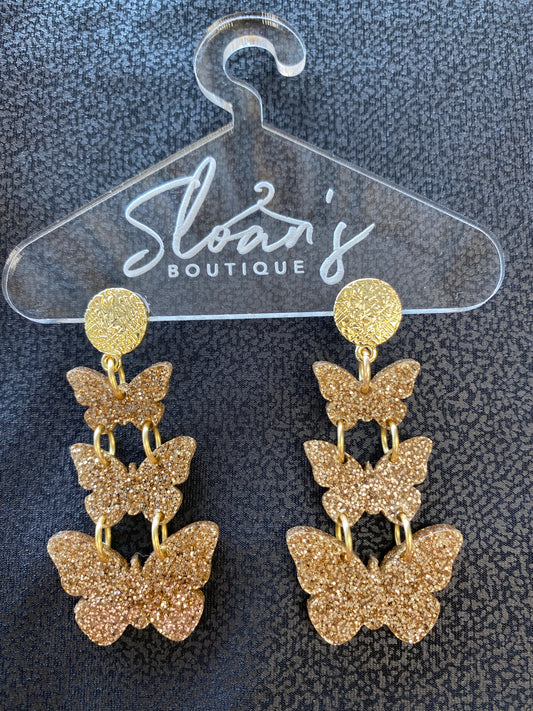 Multi Butterfly Earrings